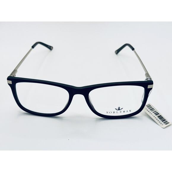 NOBLEMAN MAN-037 C10 MATT BLACK EYEGLASSES SUNGLASSES FRAMES 56-18-150 - Picture 1 of 4